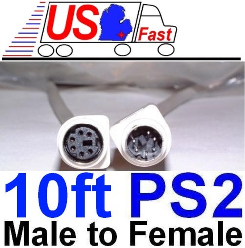10ft ps2 6pin mini din - 10ft,