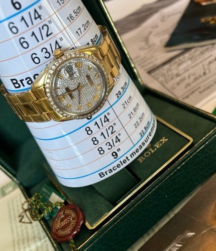 Rolex 18k box papers minty - rolex,