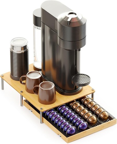 Bamboo coffee pod holder - pod,