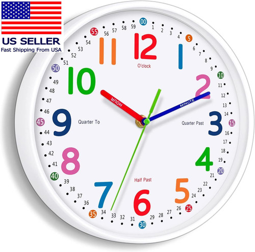Silent kids wall clock - silent,