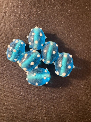 Glass beads polka - -, (b407)