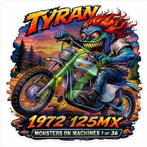 1972 tyran 125mx dirt bike - 1972,