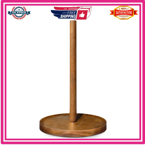 Wooden paper towel holder - wooden,