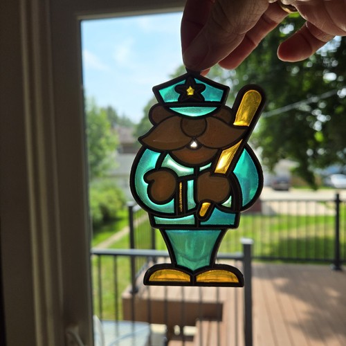 Police badge suncatcher - police,