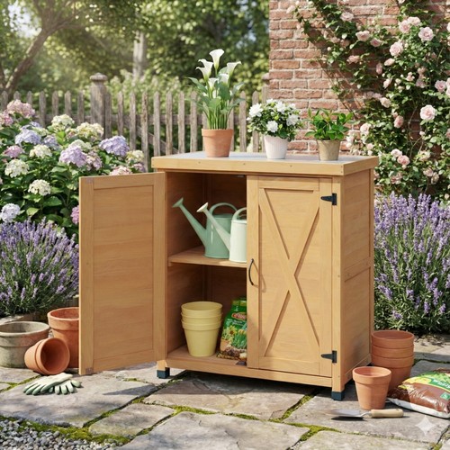Outdoor potting bench garden - bench,