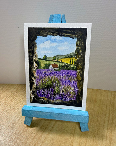 Aceo original watercolor - original,