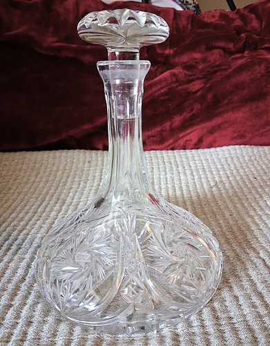 Vintage ships decanter - decanter, cut