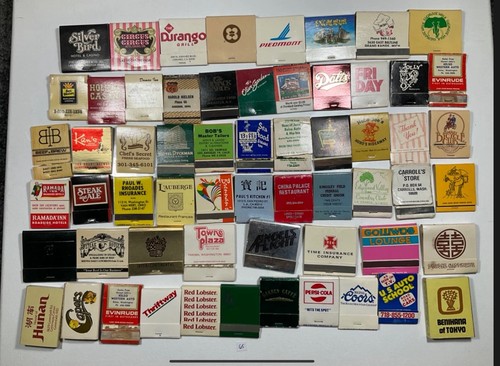 Vintage assorted matchbooks - assorted,