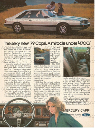 1978 mercury vintage magazine - mercury,