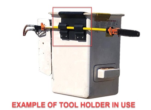 Bucket mounted tool holder for - holder,