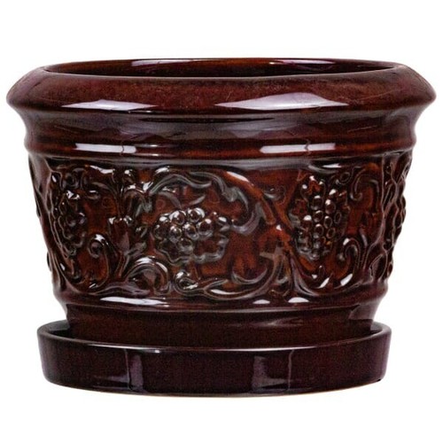 Brown rustic damask - 8,