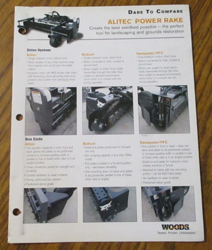 Woods alitec power rake bobcat - woods,