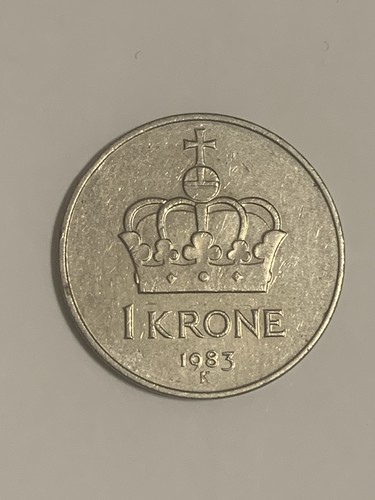 1983 norway krone coin - 1983,
