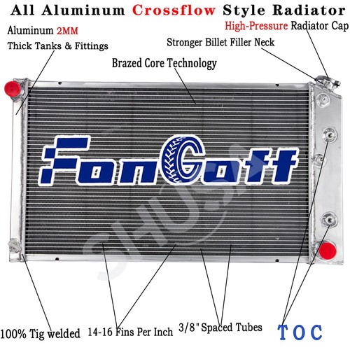 Row aluminum radiator for - aluminum,