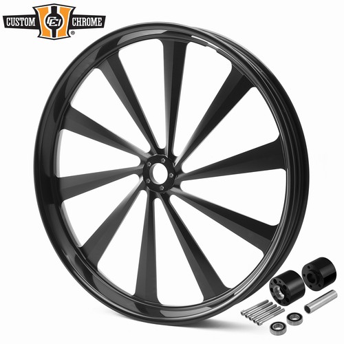 Cnc black front wheel - 26×3.5"cnc,