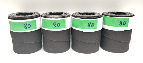 Four pre cut rolls grit - 80,