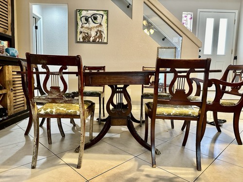 Vintage dining table set - vintage,