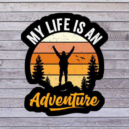 Adventure sticker vinyl decal - sticker,