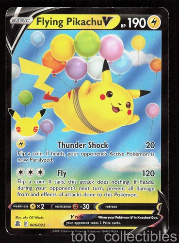 Flying pikachu 006 025 - flying, 006/025