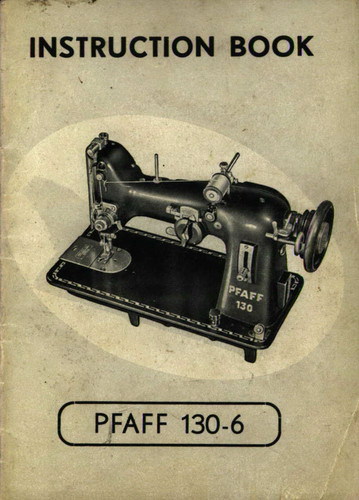 Pfaff 130 instruction - pfaff, manual