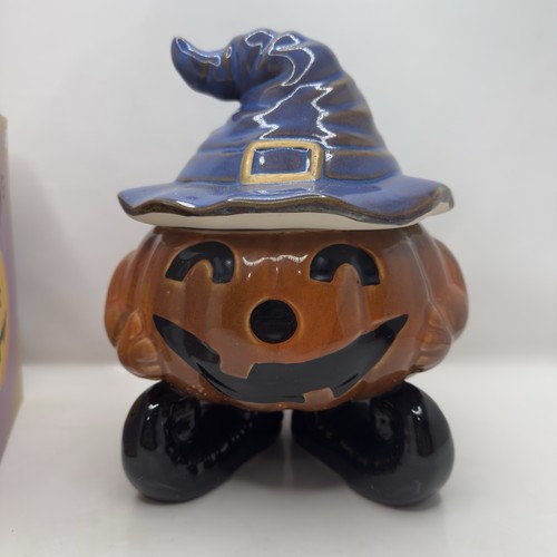 Vtg halloween cookie jar - halloween,