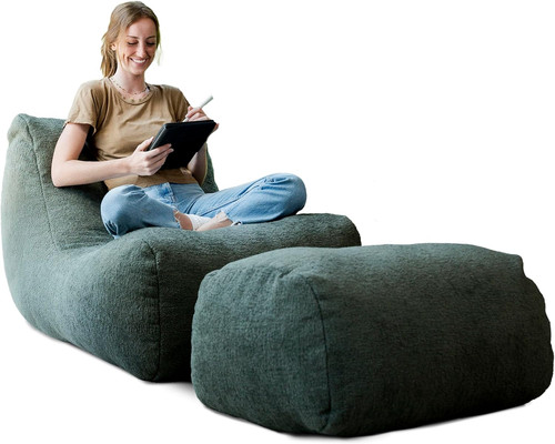 Modora heather green bean bag - modora,