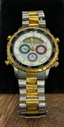 Vintage citizen brass chrome - &,