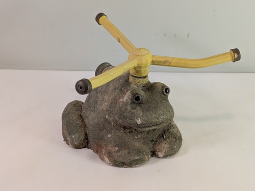 Vintage frog lawn sprinkler - vintage,
