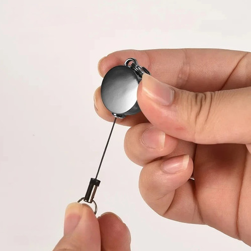 1pc retractable key - 1pc, chain