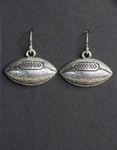 Football earrings pig - earrings,