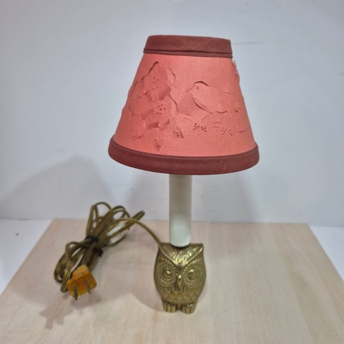 Vintage brass owl - brass, accent
