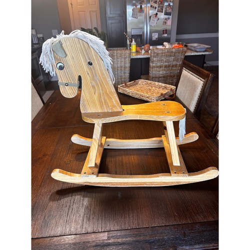 Vintage wooden rocking - wooden, horse