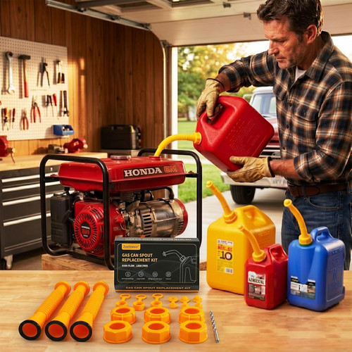 Gas can spout replacement kit - gas,