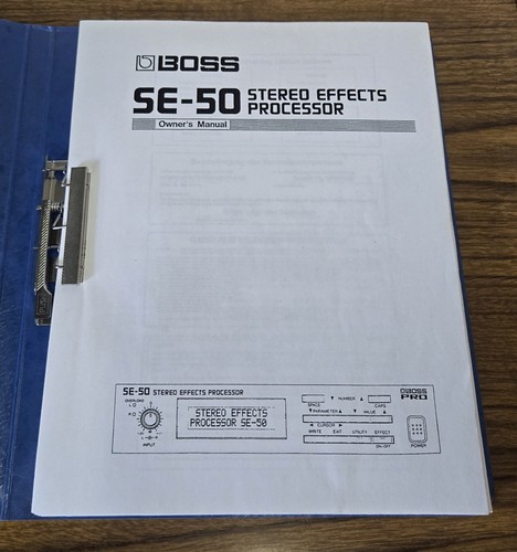 Boss owners manual - boss,