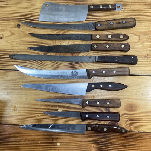 Lot vintage kitchen butcher - lot, 10