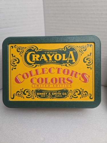 Crayola 1991 metal tin - crayola,