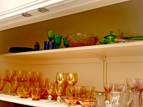 Lot lovely vintage glass - of,