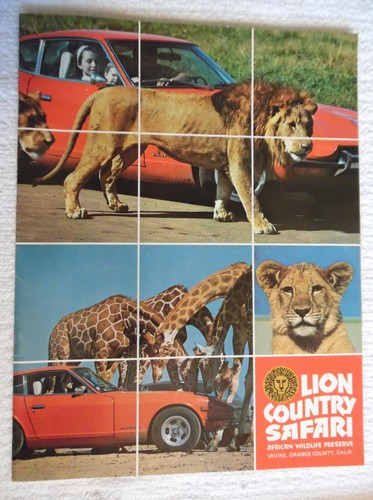 Vintage lion country safari - lion,