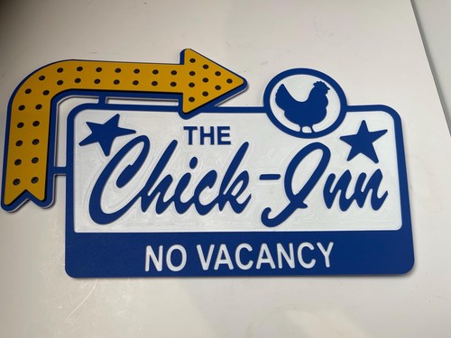 Chicken coop sign the - sign, "the