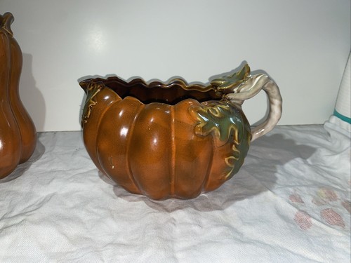 Large orange pumpkin - and, leaf