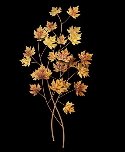 Metal maple leaf wall - metal, art