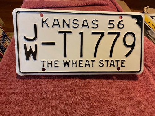 Kansas license plate 1956 - kansas,