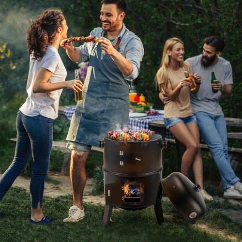 Charcoal smoker bbq - charcoal, grill