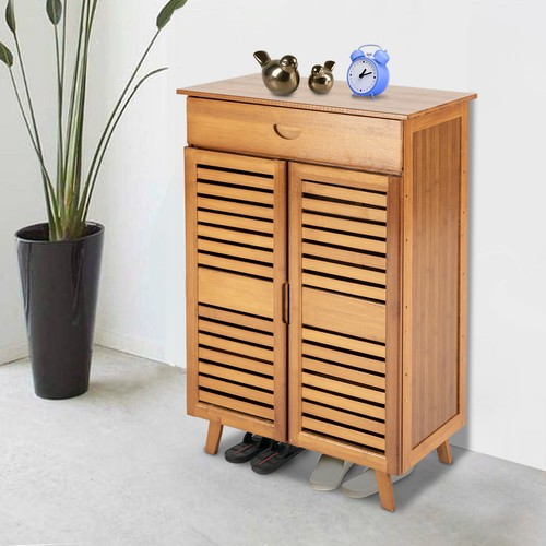Tier bamboo shoe rack - shoe,