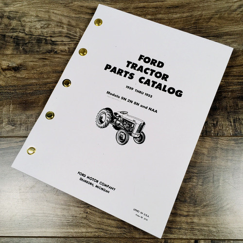Tractor parts manual ford - parts,