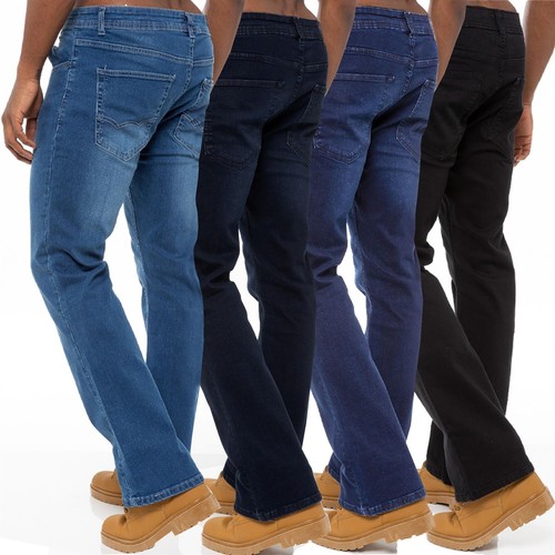 Enzo mens bootcut jeans - enzo,