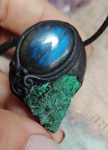 Shamanic tool malachite - tool,