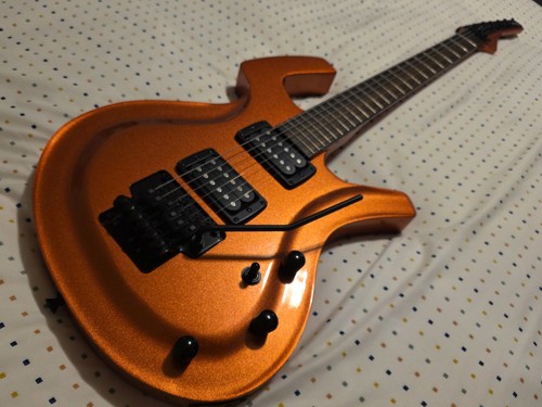 Guitar orange acrylic - guitar,
