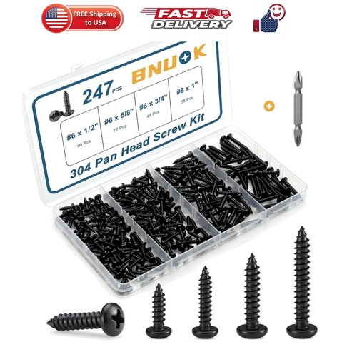 247pcs pan head wood - pan,