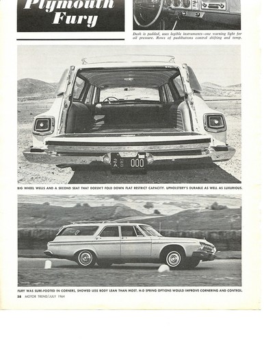 1964 plymouth fury wagon - plymouth,